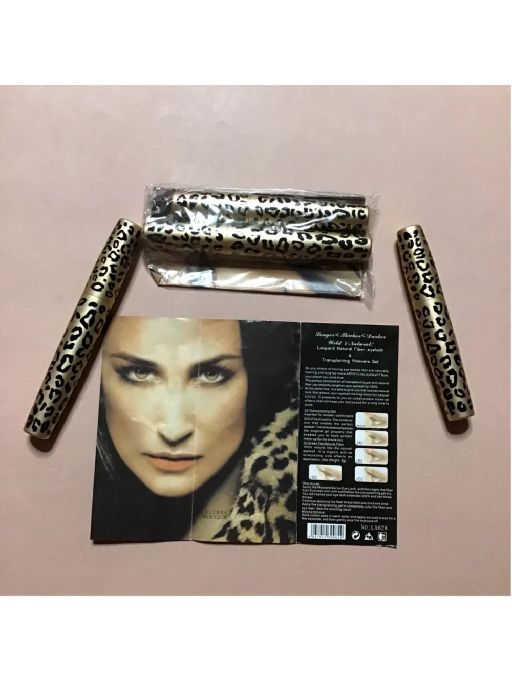 Cashmere Micronesia Endless Extension Leopard Print Mascara 2 Sets Gold Black 4